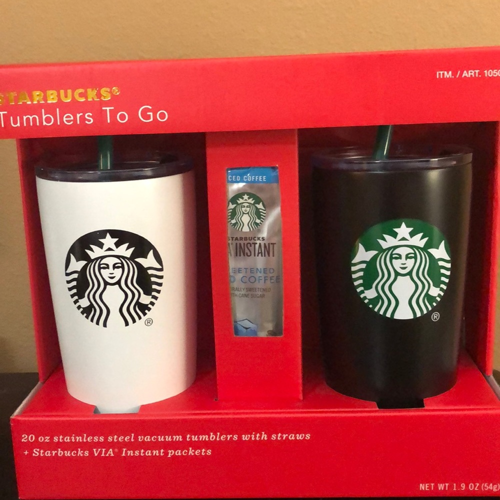 Brand new in box Starbucks Tumbler Set.